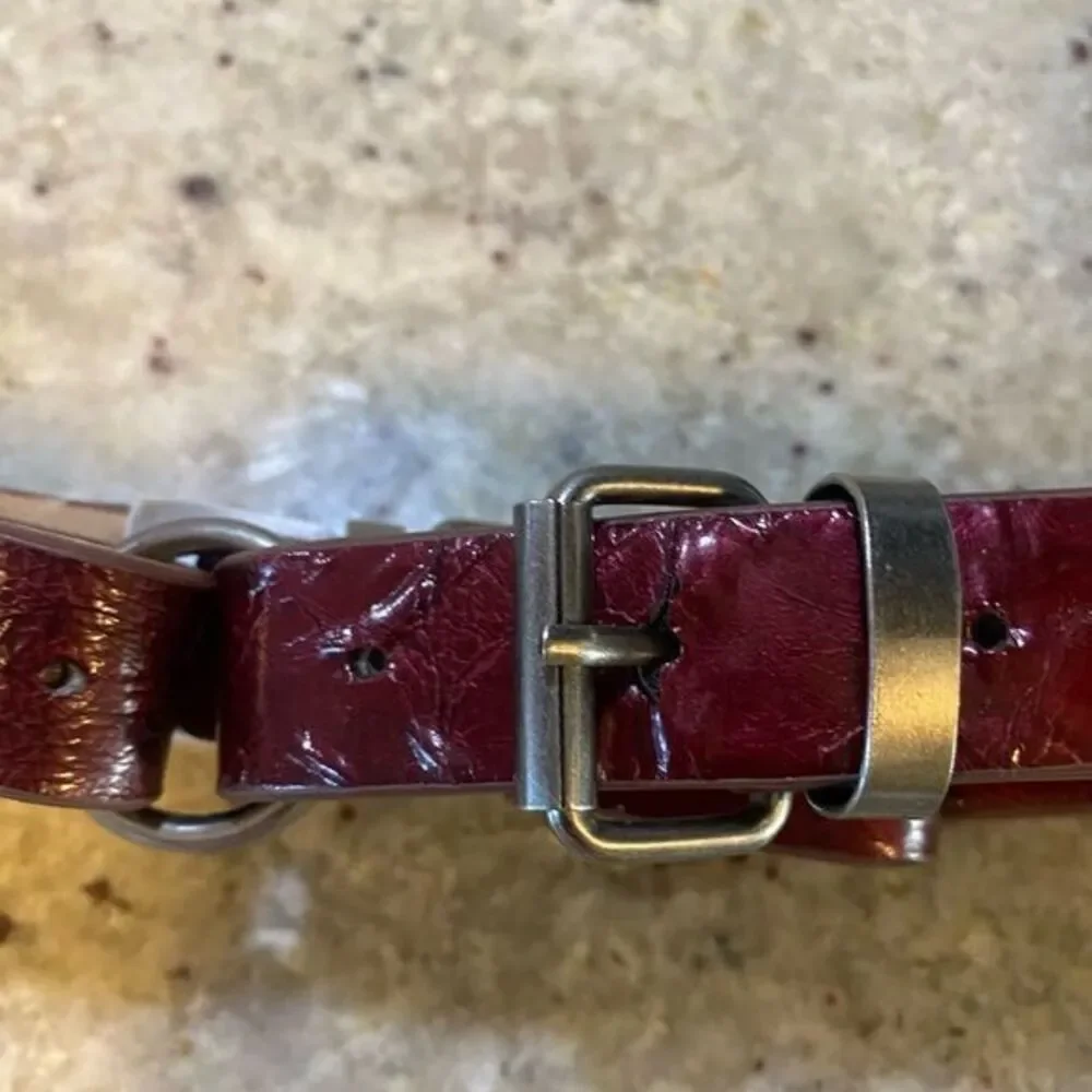 Women’s to the Max maroon multi buckle unique‎ belt 32 inches